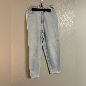 vintage women’s Route 66 light blue relaxed fit high rise denim jeans 7 8 Petite